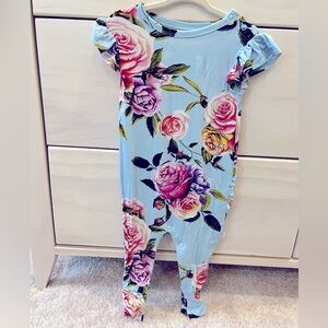 Posh peanut floral ruffle romper